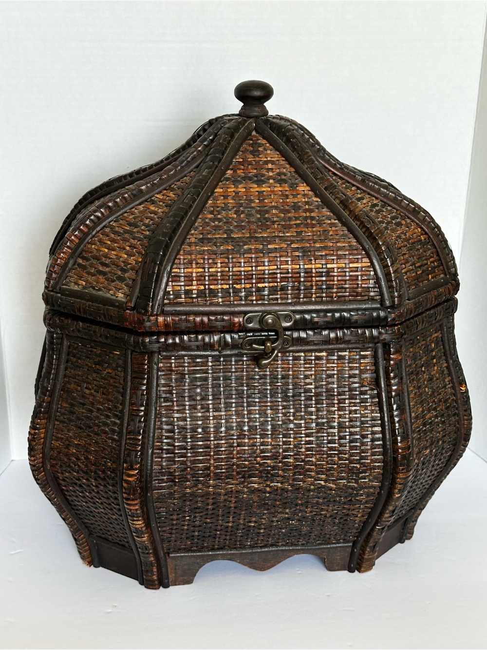 Woven Storage Box - Dark Brown